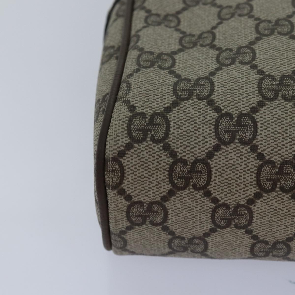 GUCCI GG Supreme Web Sherry Line Clutch Bag PVC Beige Red 63 01 012 yk13788