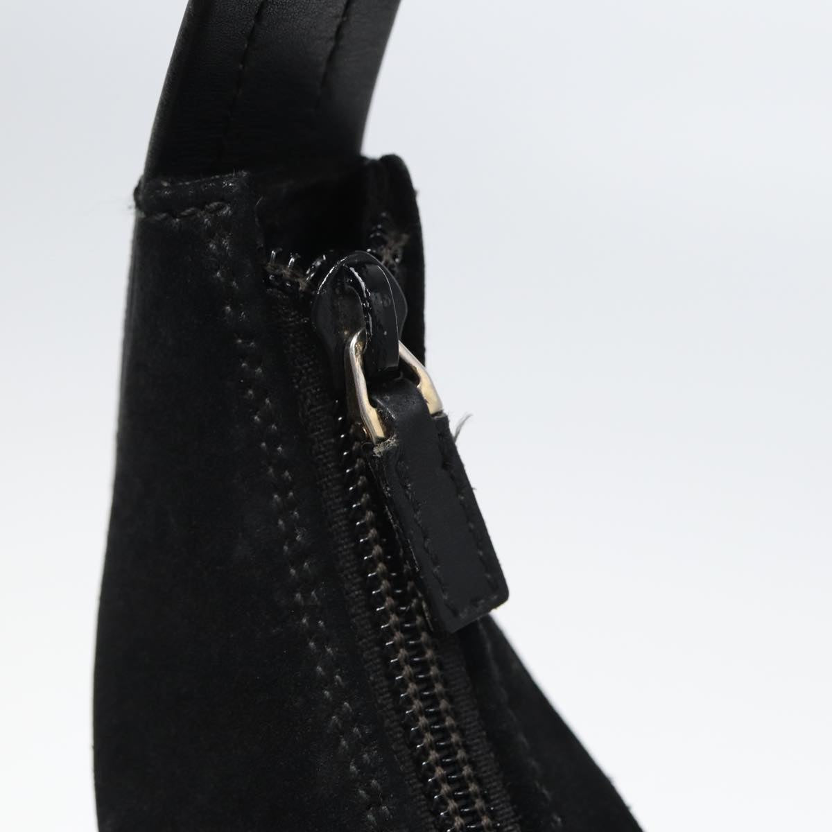 GUCCI Shoulder Bag Suede Black 001 3386 yk13807