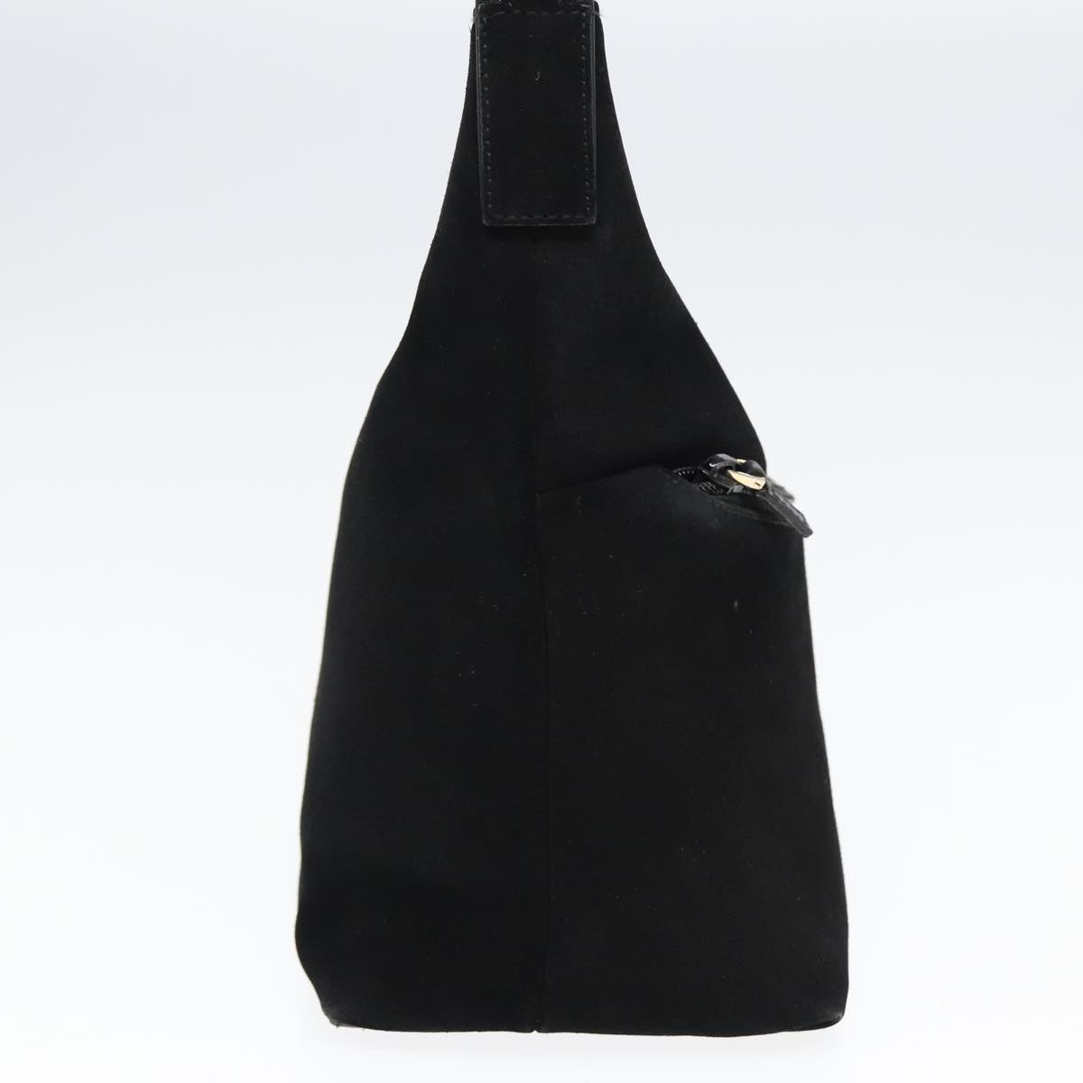 GUCCI Shoulder Bag Suede Black 001 3386 yk13807