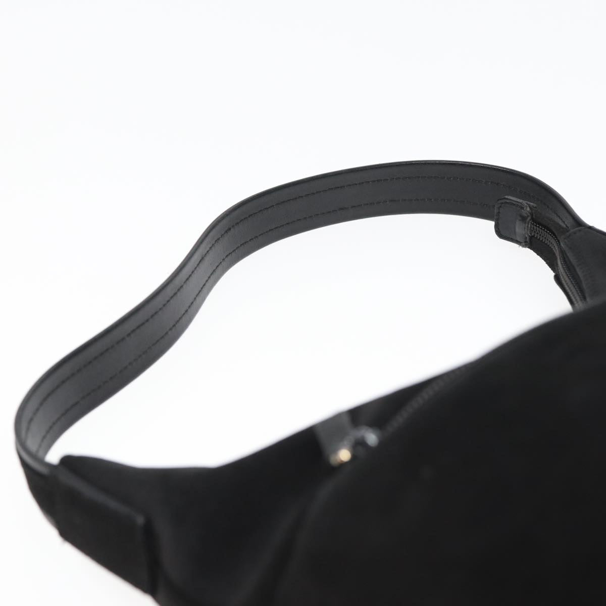 GUCCI Shoulder Bag Suede Black 001 3386 yk13807