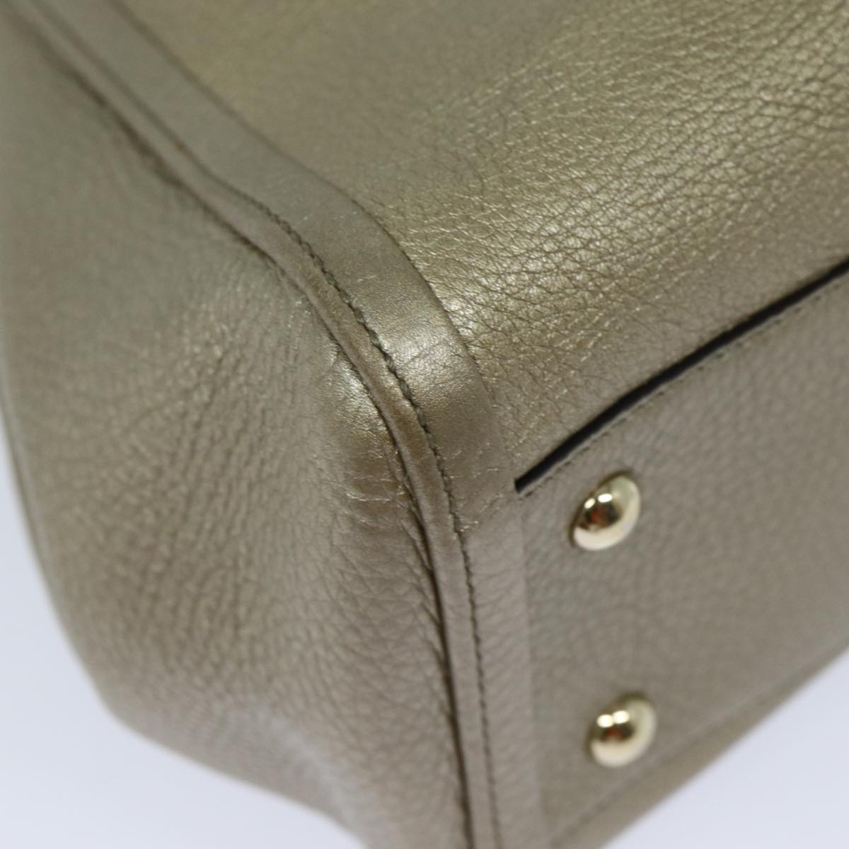 GUCCI Soho Hand Bag Leather 2way Gold 336751 yk13817