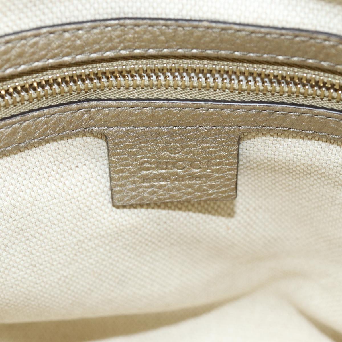 GUCCI Soho Hand Bag Leather 2way Gold 336751 yk13817