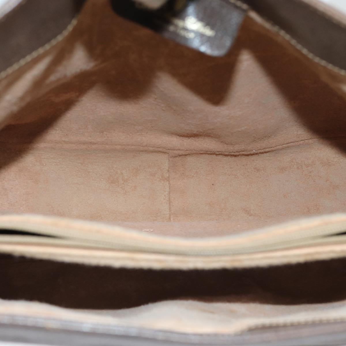 GUCCI GG Supreme Web Sherry Line Shoulder Bag PVC Beige 116 02 076 yk13885