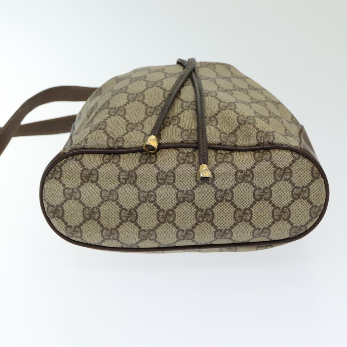 GUCCI GG Supreme Web Sherry Line Shoulder Bag PVC Beige 164 02 034 yk13895