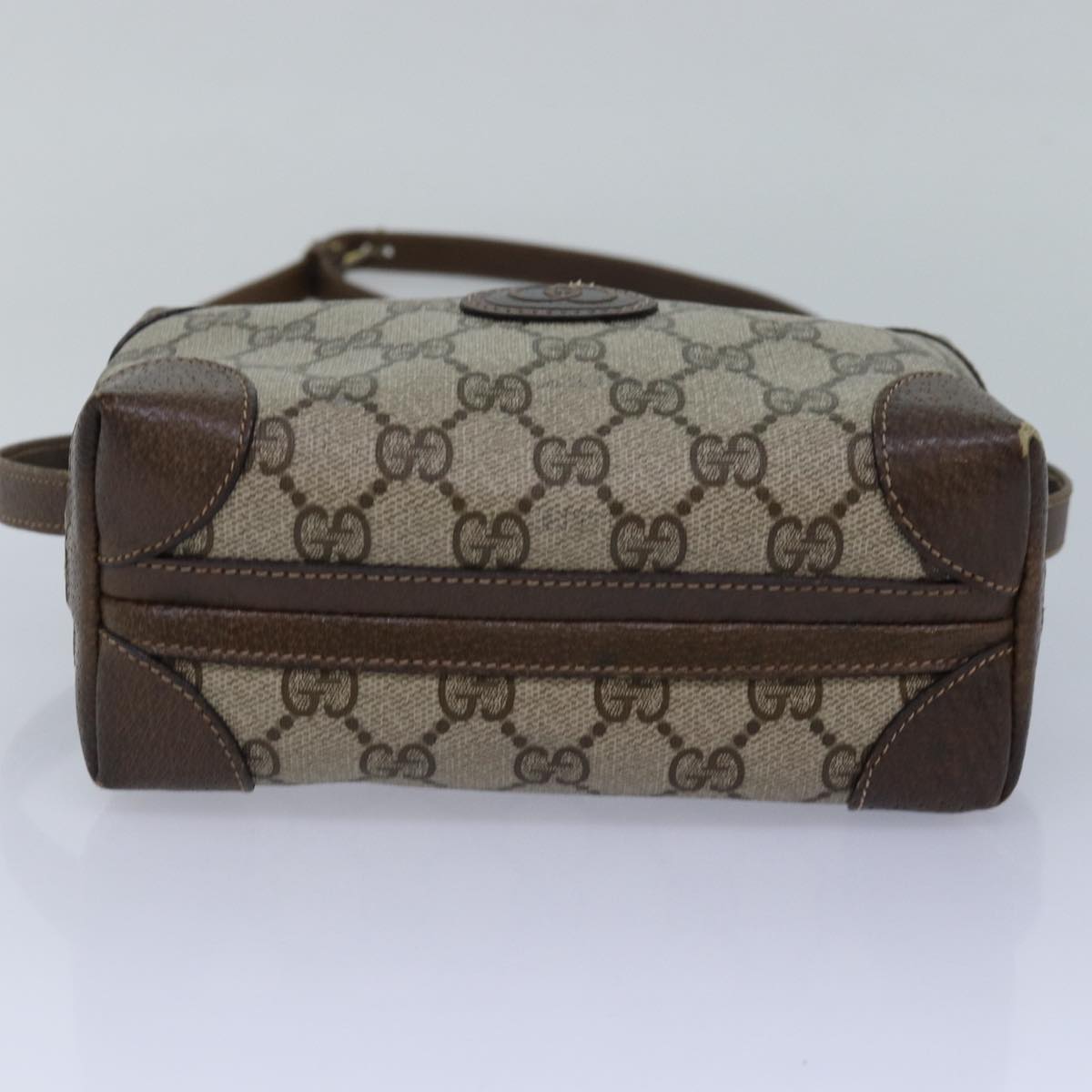 GUCCI GG Supreme Shoulder Bag PVC Beige yk13896