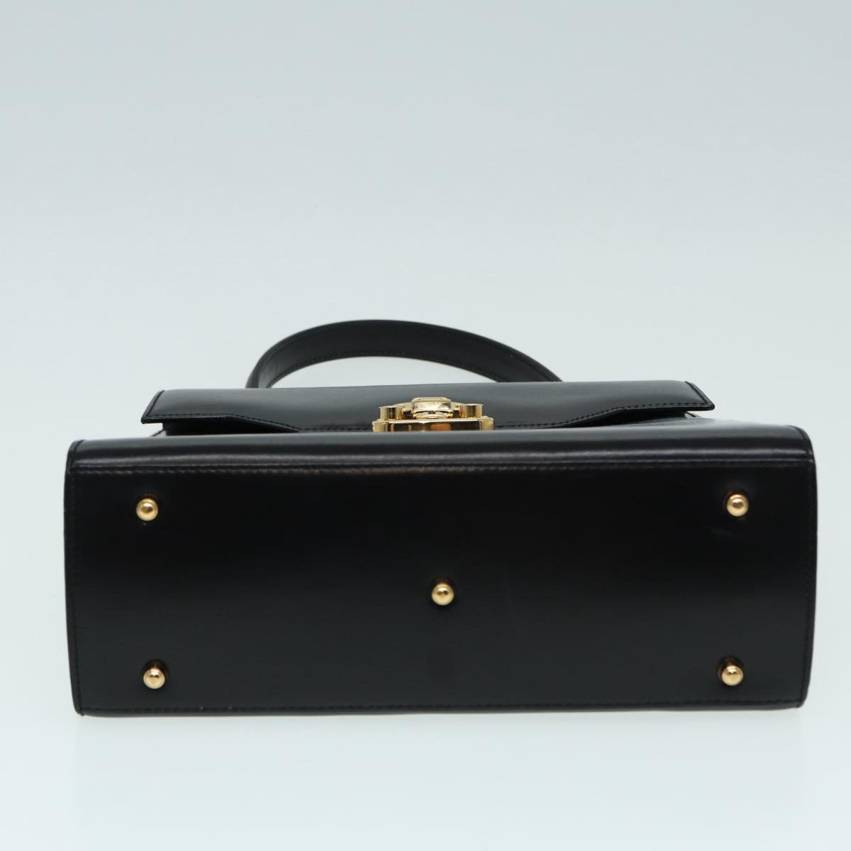 GUCCI Ready lock Hand Bag Leather 2way Black 000 26 0258 yk14070