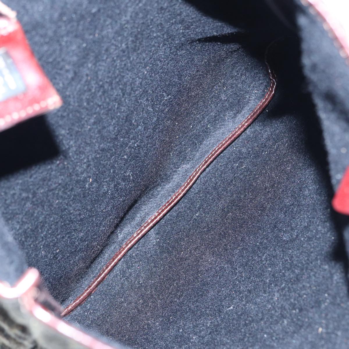 FENDI Zucca Canvas Tote Bag Wool Brown Black Silver yk14162