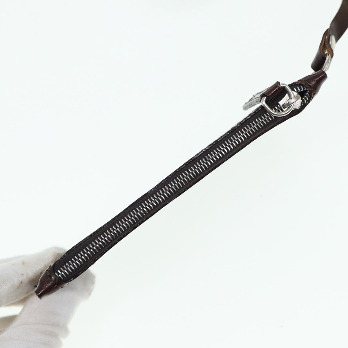 FENDI Zucca Canvas Tote Bag Wool Brown Black Silver yk14162