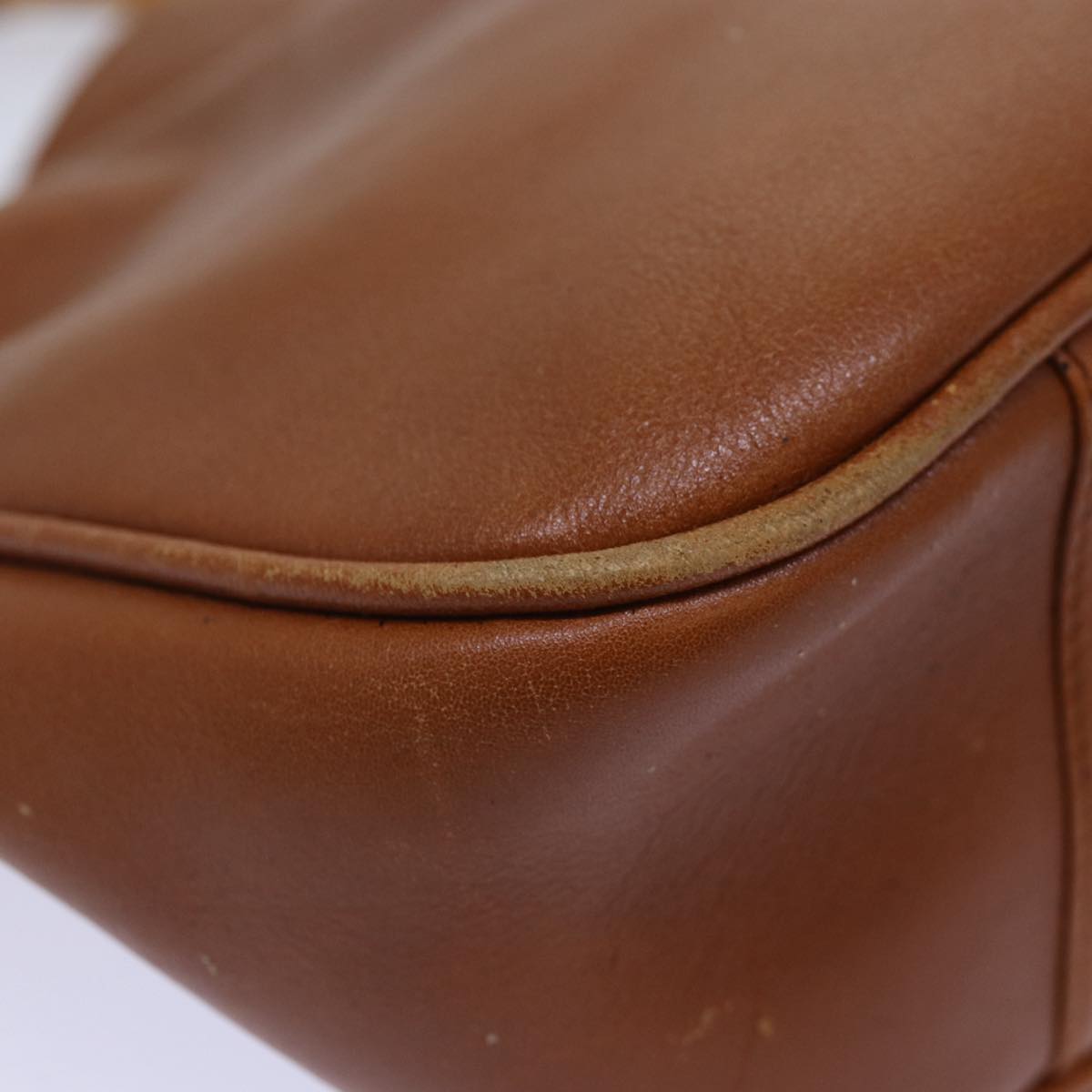 GUCCI Bamboo Hand Bag Leather 2way Brown Gold 001 1705 1638 yk14231