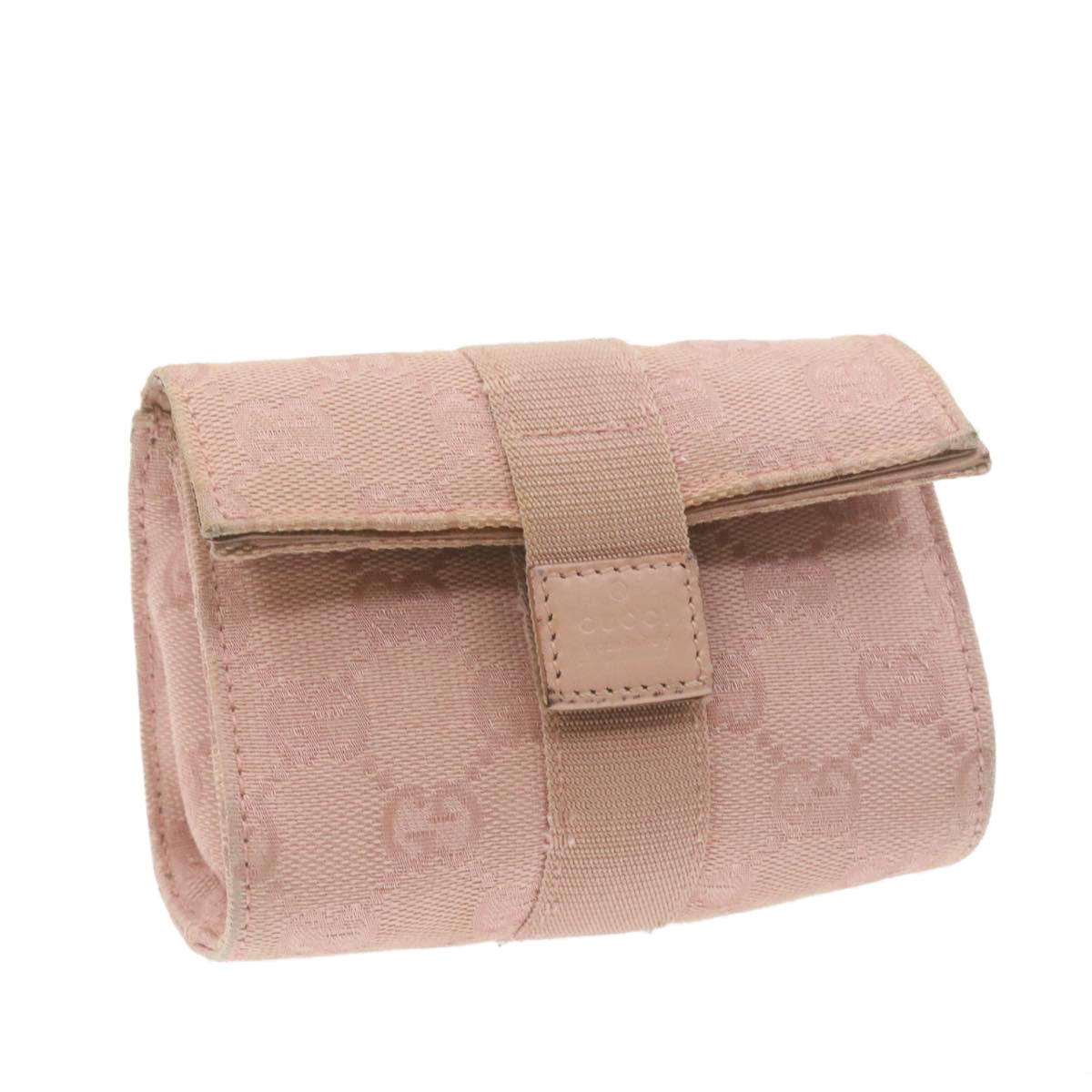 GUCCI GG Canvas Pouch Pink 0391055 yk1437