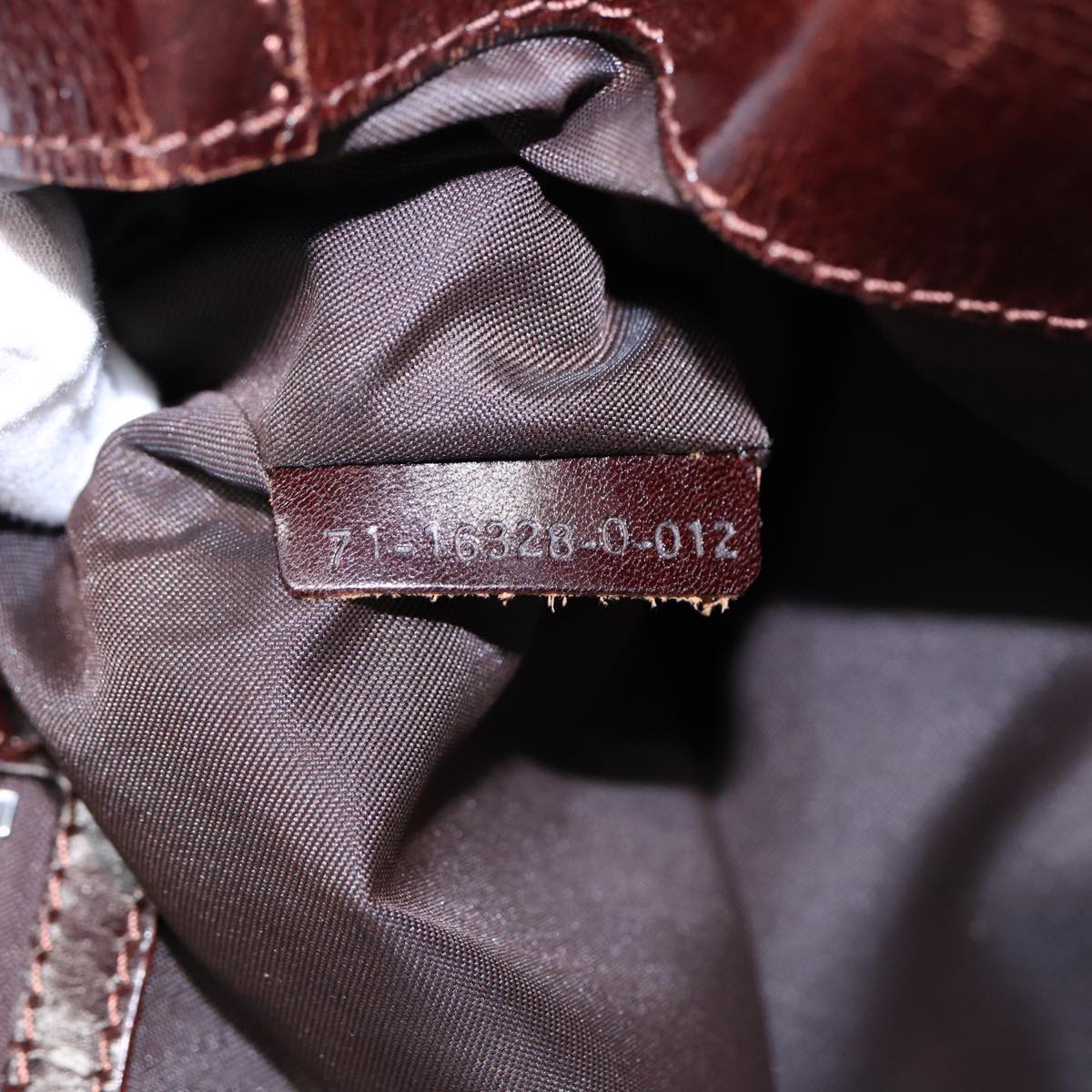 FENDI Zucca Canvas Tote Bag Brown Black yk14553