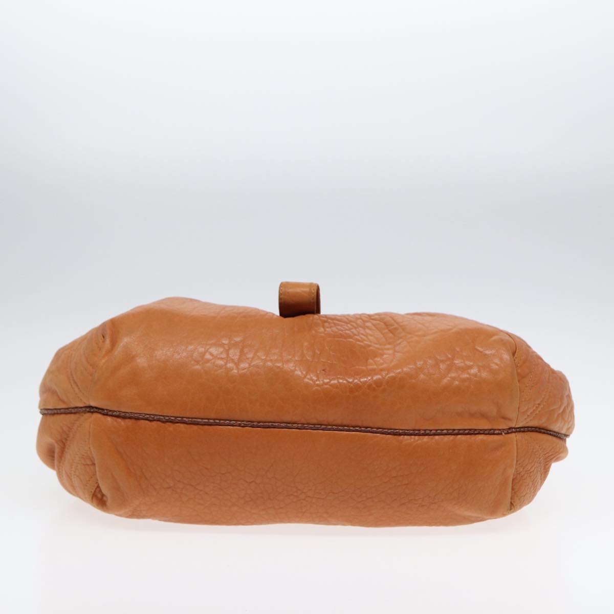 FENDI Spy Bag Shoulder Bag Leather Brown Gold yk14789