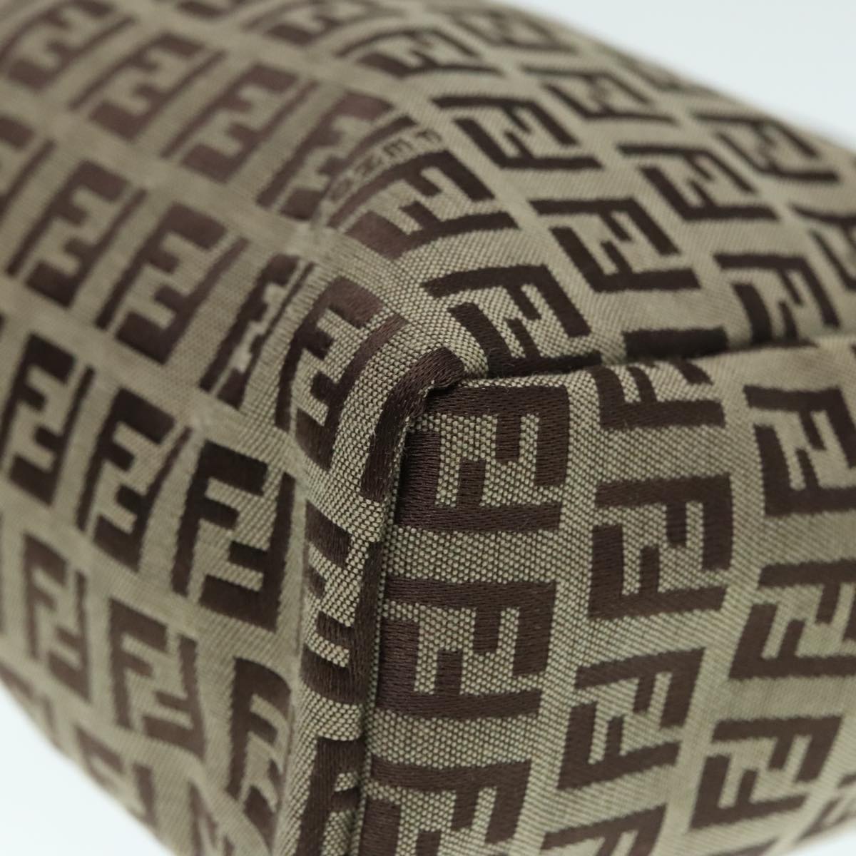 FENDI Zucchino Canvas Hand Bag Beige yk14935