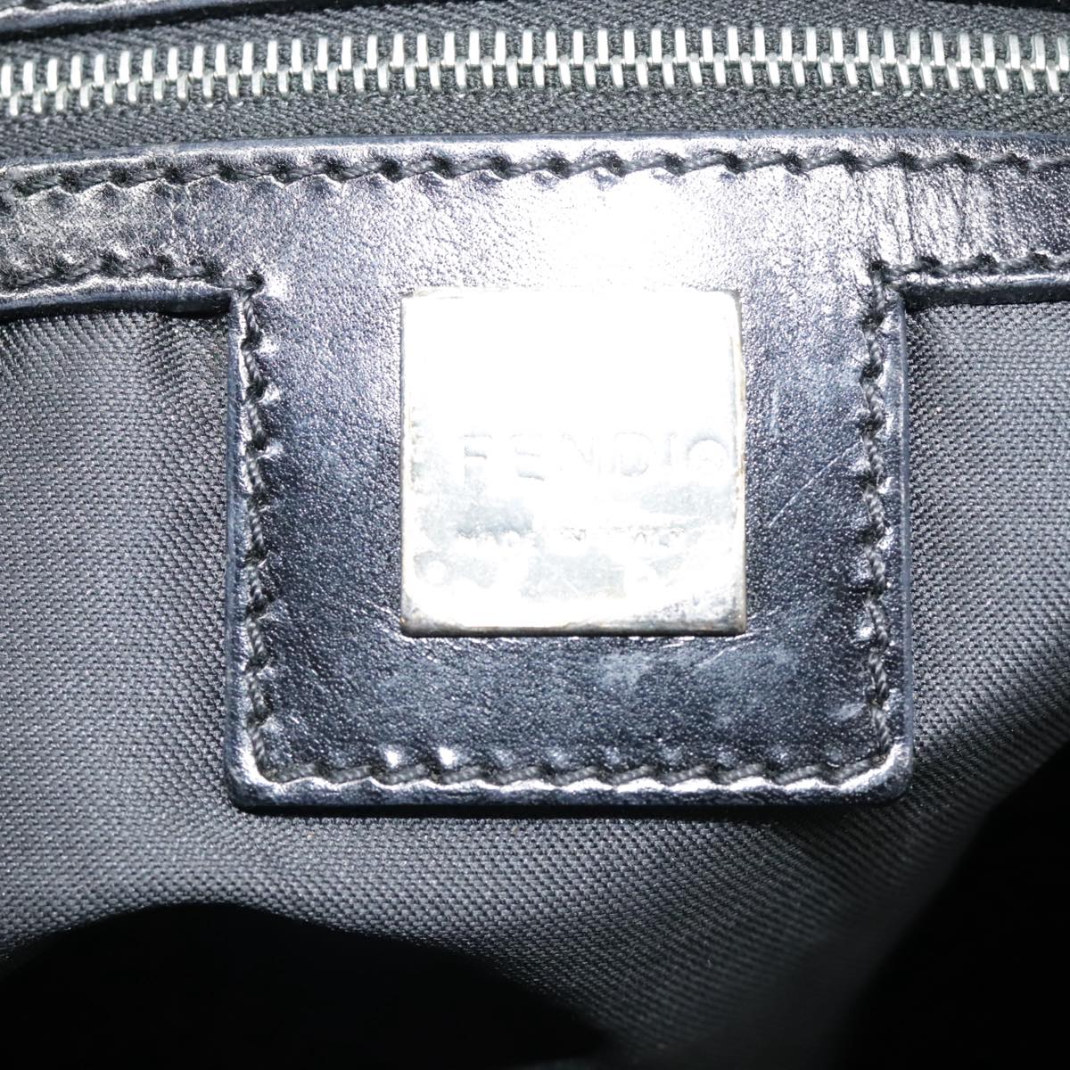 FENDI Zucca Canvas Tote Bag Silver Black yk15009