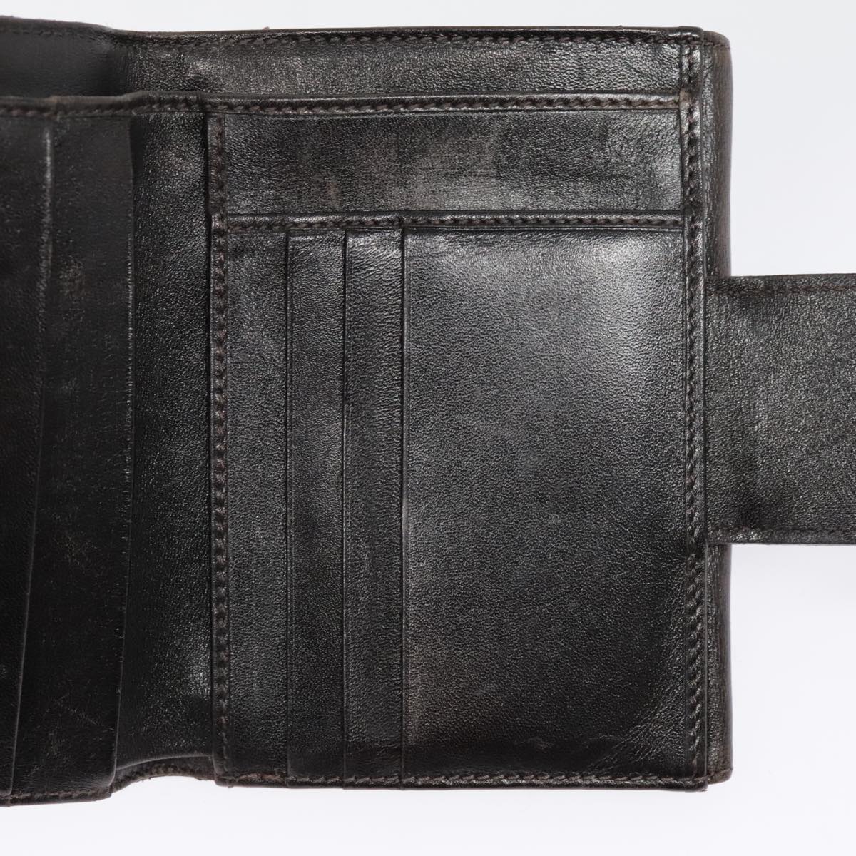 FENDI Zucca Canvas Wallet Black Brown yk15059