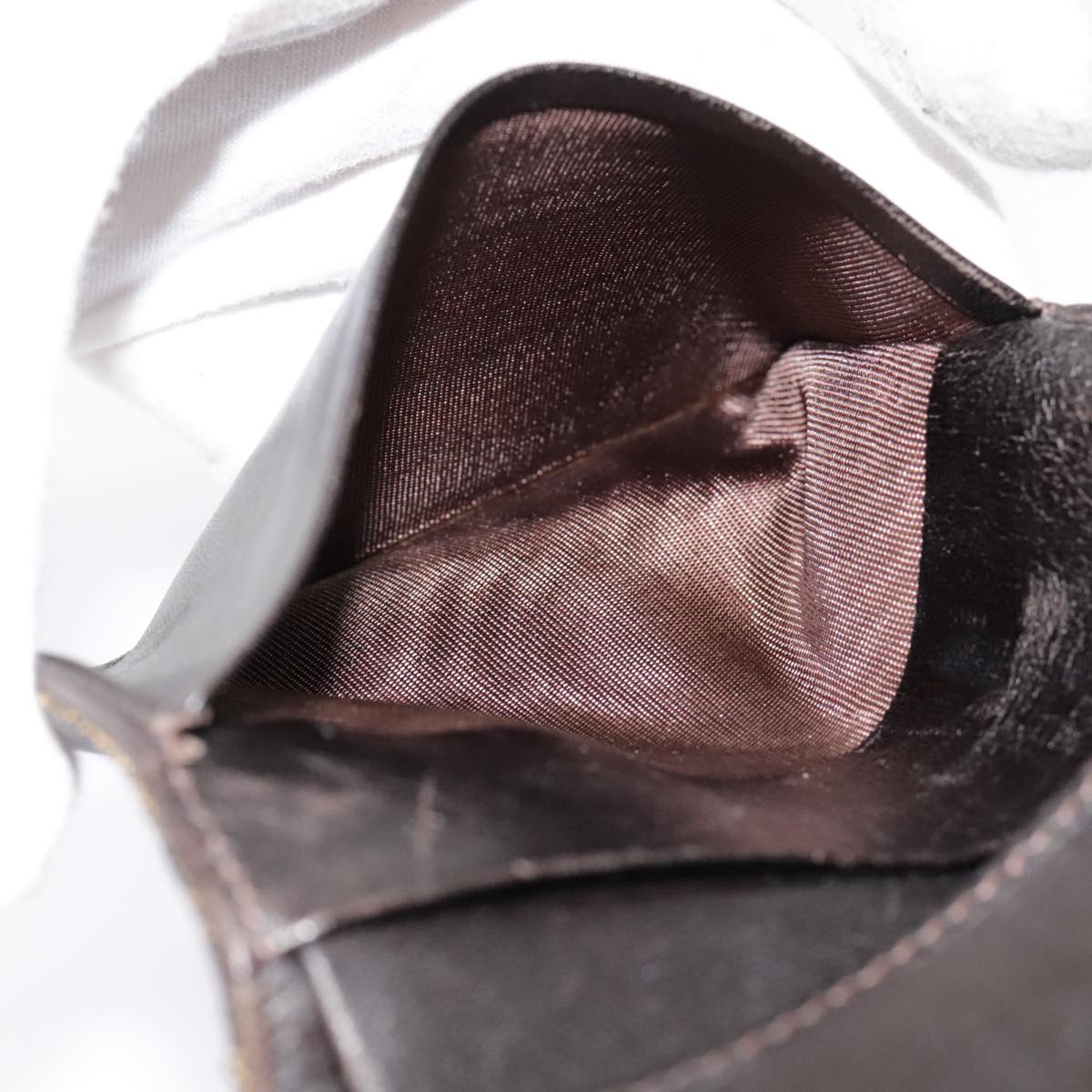 FENDI Zucca Canvas Wallet Black Brown yk15059
