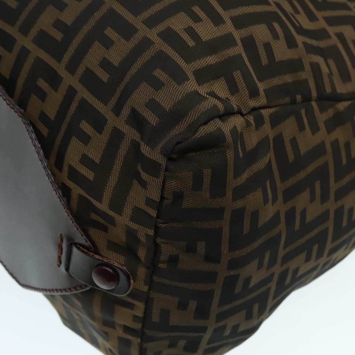 FENDI Zucca Canvas Boston Bag Brown yk15391