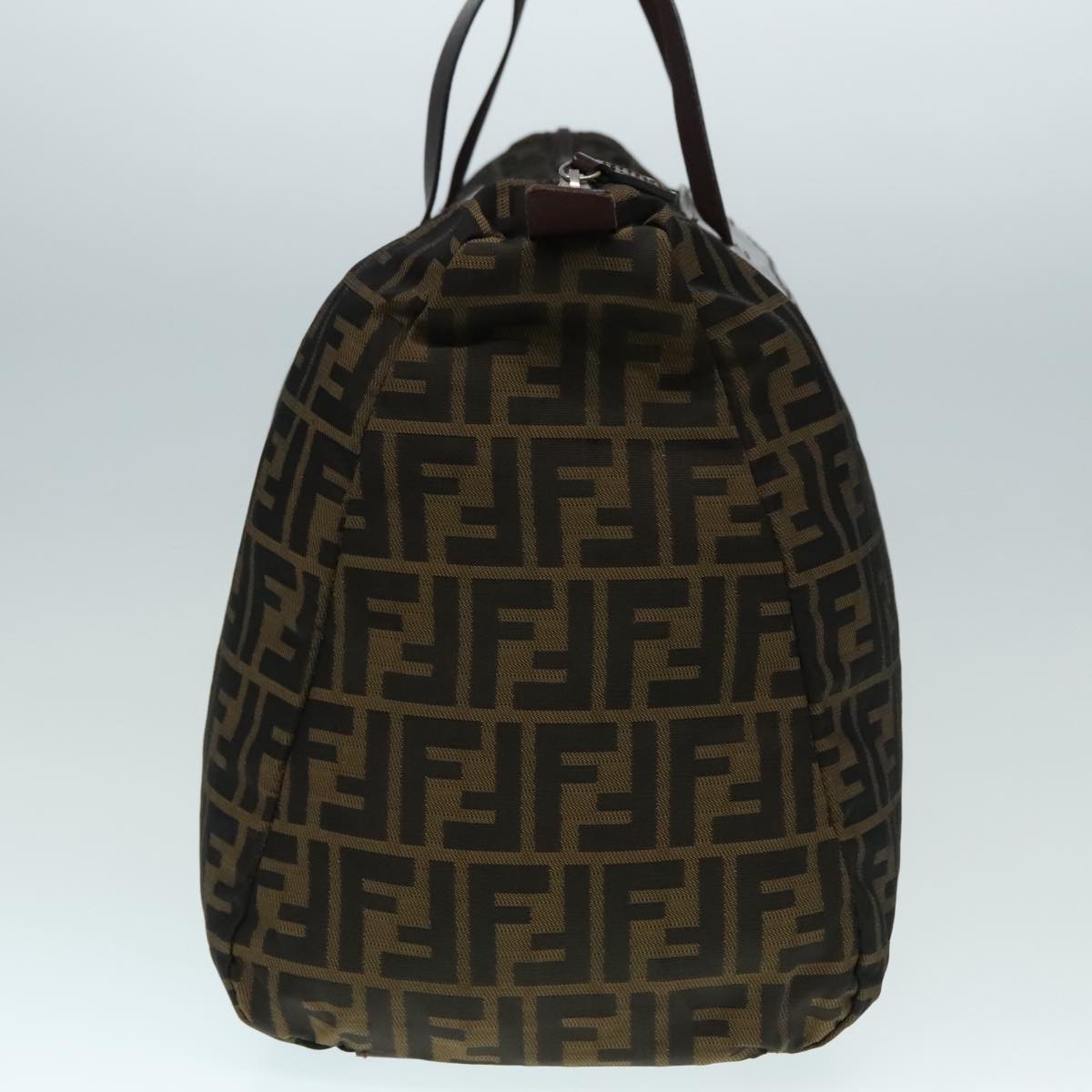 FENDI Zucca Canvas Boston Bag Brown yk15391