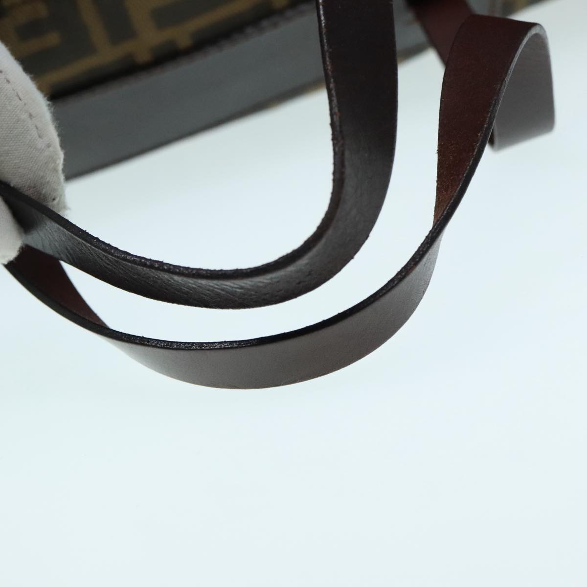 FENDI Zucca Canvas Boston Bag Brown yk15391