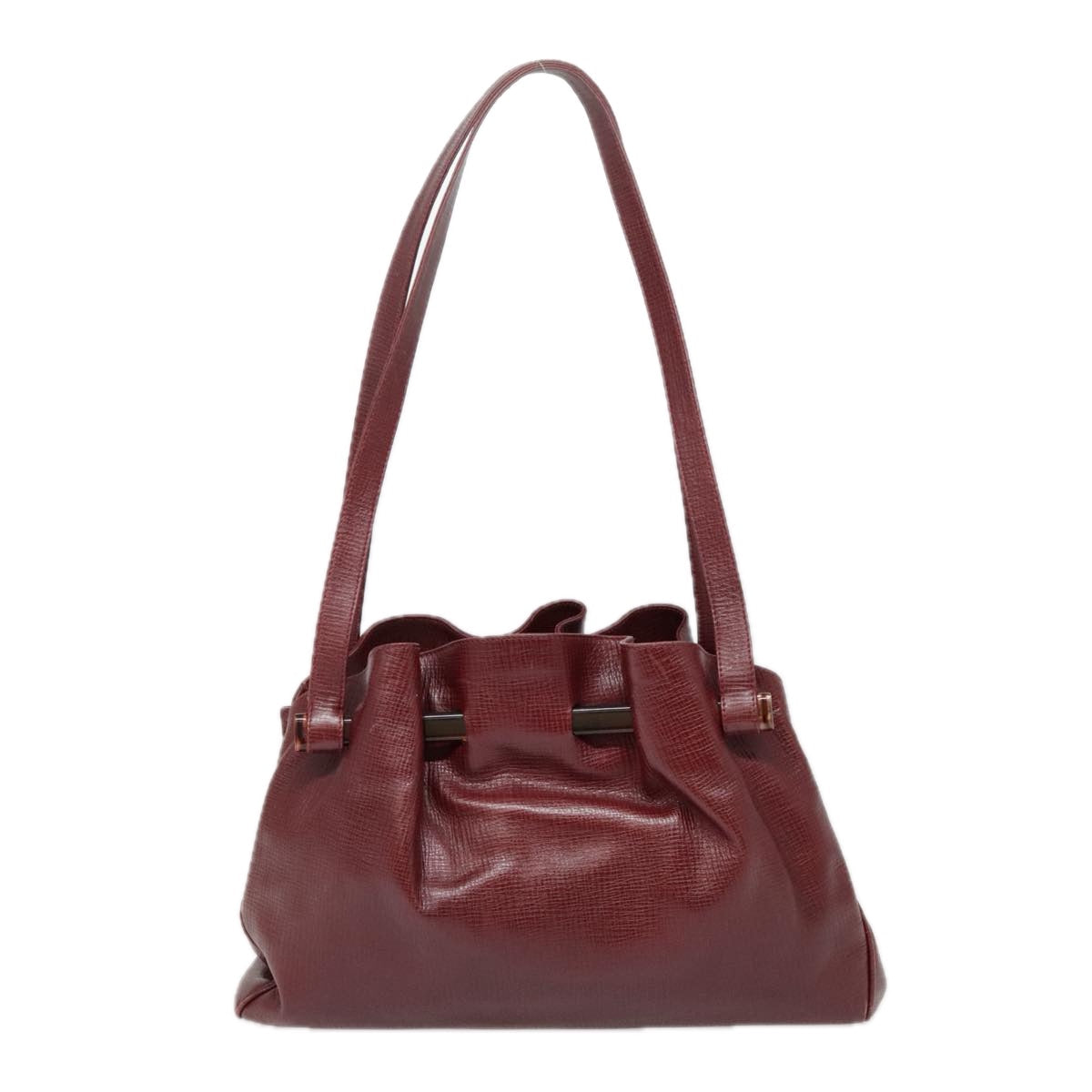FENDI Shoulder Bag Leather Red yk15406