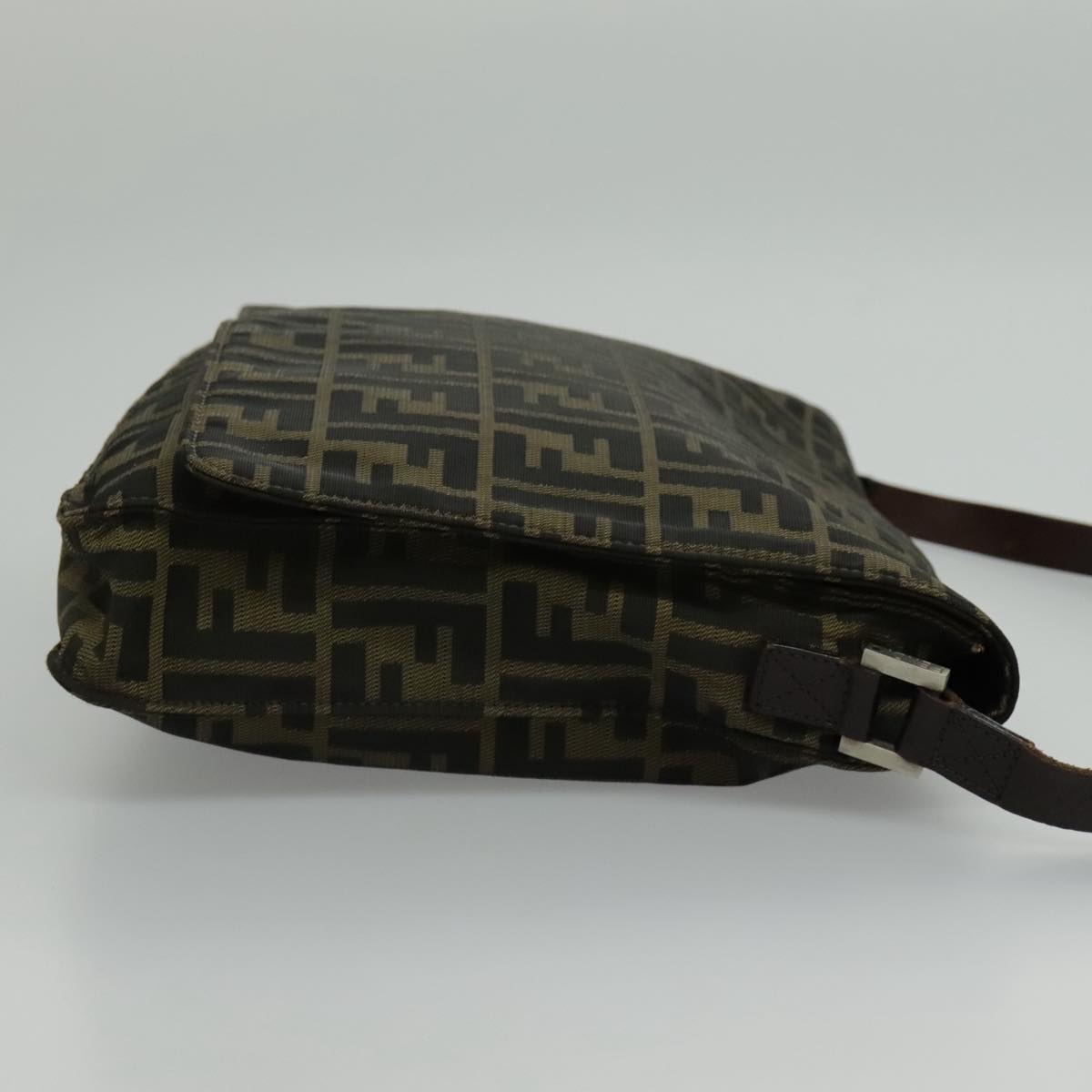 FENDI Zucca Canvas Shoulder Bag Brown yk15561