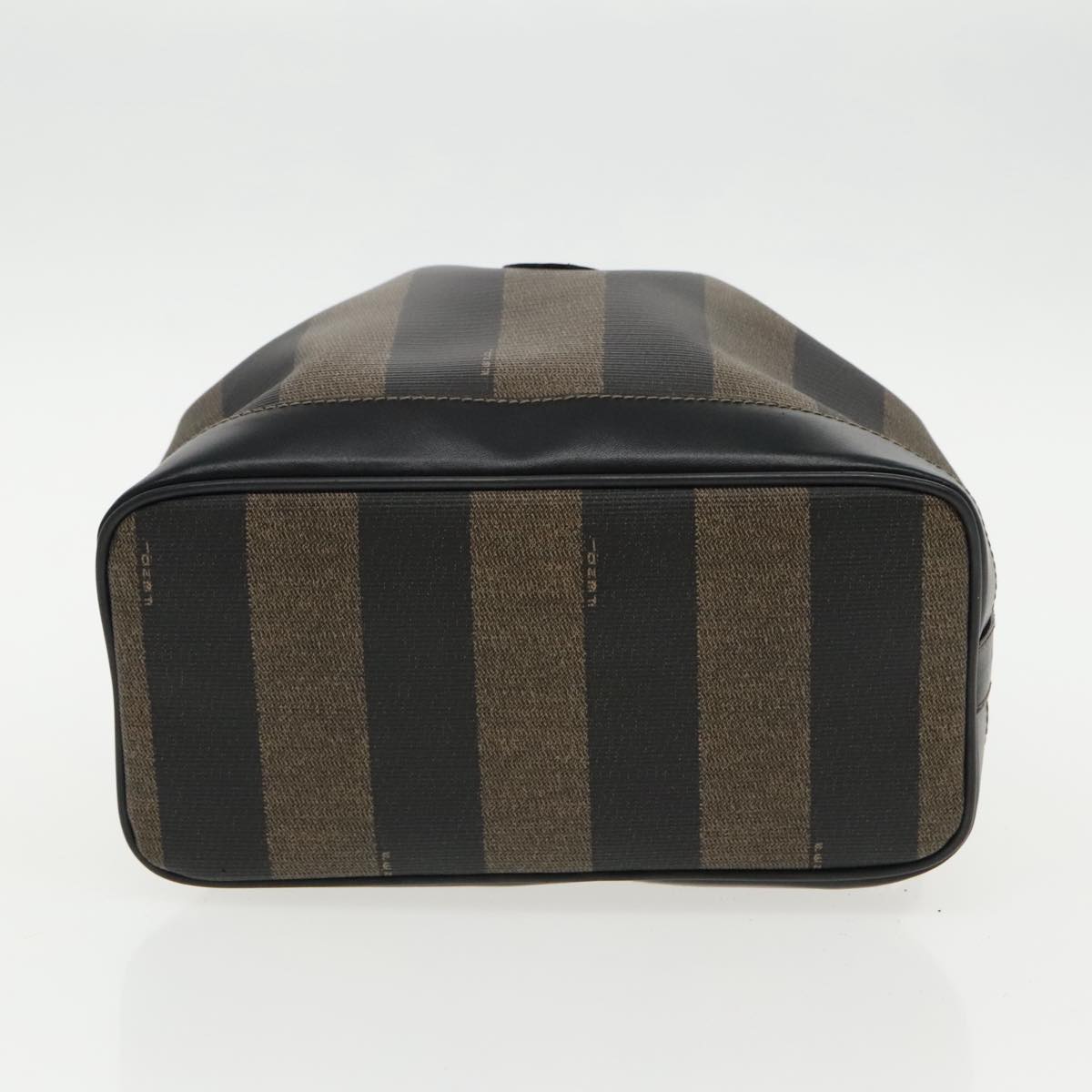 FENDI Pecan Canvas Shoulder Bag Brown Black yk15568