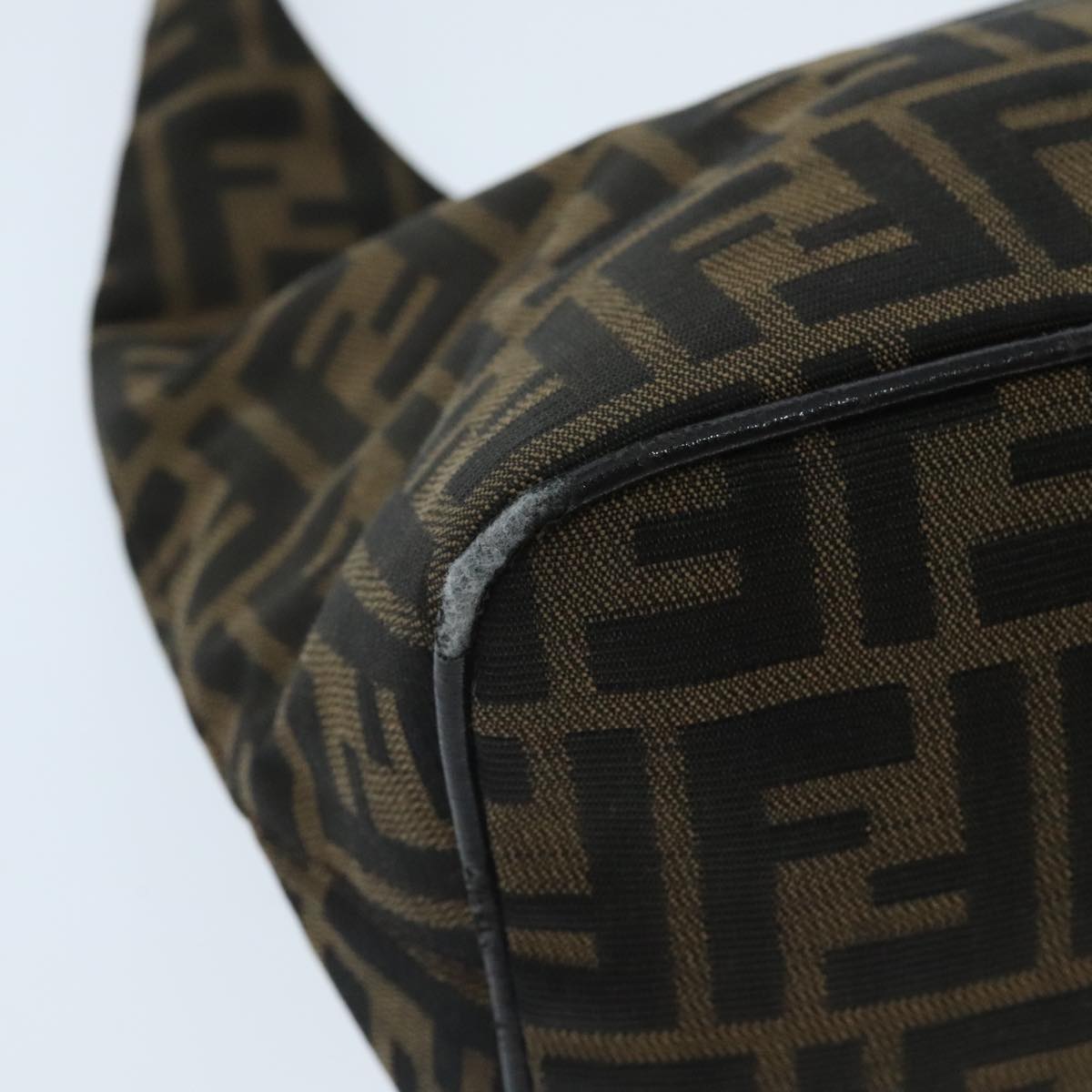 FENDI Zucca Canvas Mamma Baguette Shoulder Bag Brown yk15584