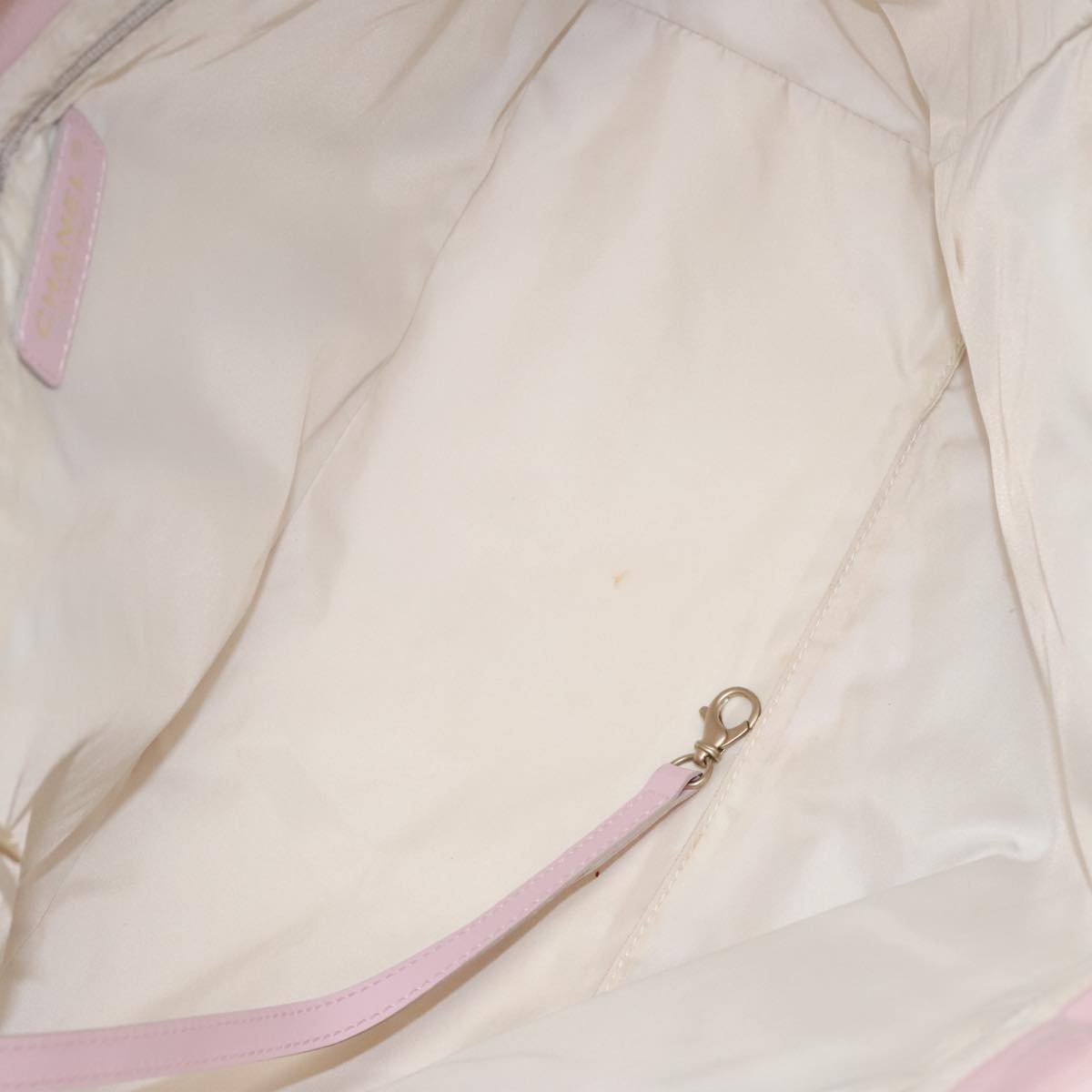 CHANEL New Travel line Tote Bag Nylon Pink Gold CC yk15733