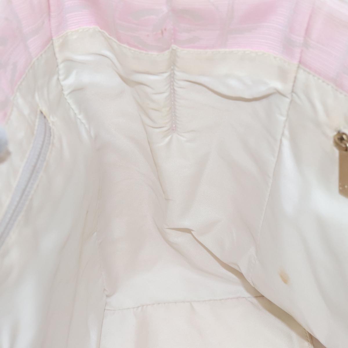 CHANEL New Travel line Tote Bag Nylon Pink Gold CC yk15733