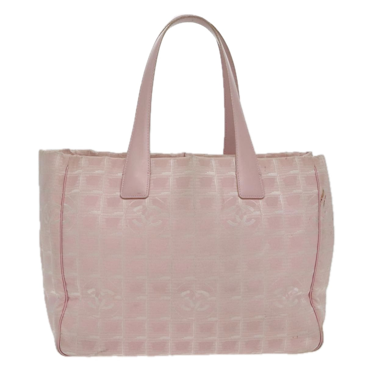 CHANEL New Travel line Tote Bag Nylon Pink Gold CC yk15733