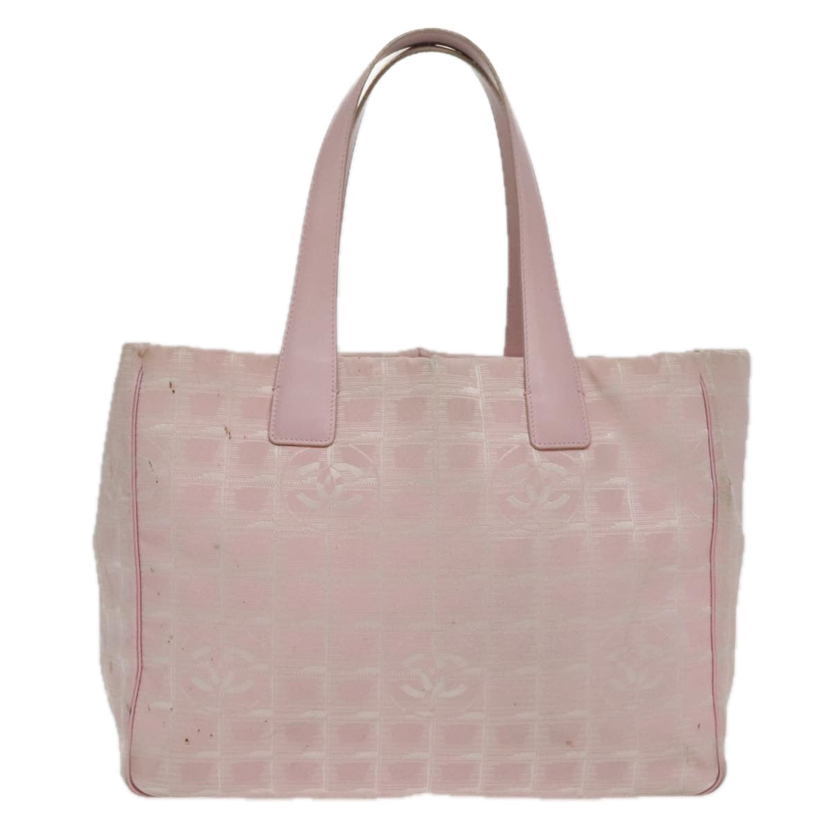 CHANEL New Travel line Tote Bag Nylon Pink Gold CC yk15733