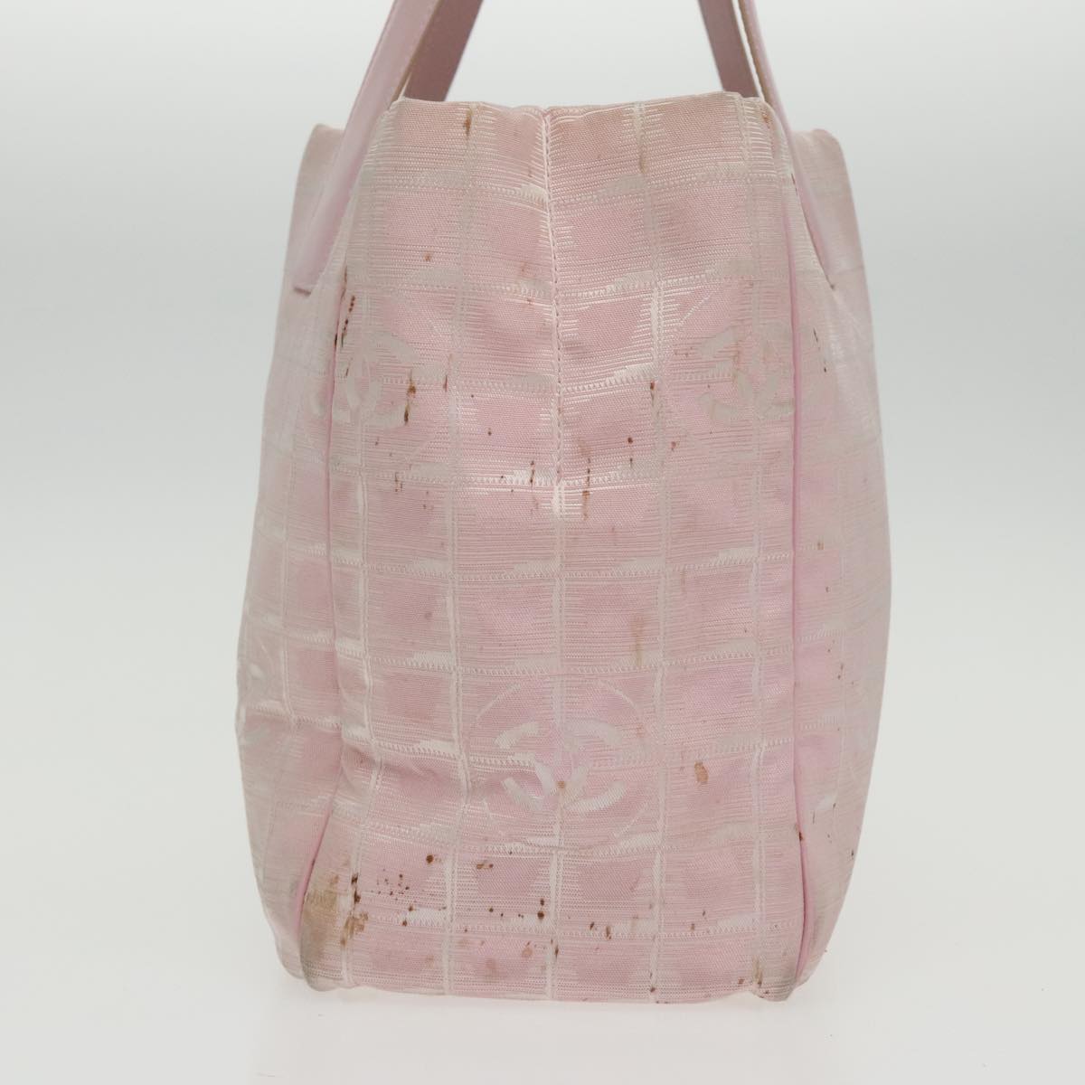 CHANEL New Travel line Tote Bag Nylon Pink Gold CC yk15733
