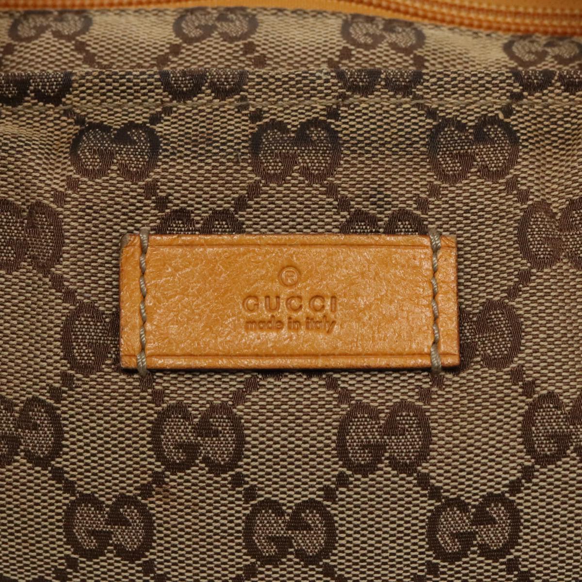 GUCCI GG Canvas Tote Bag Beige Silver 131230 yk15782