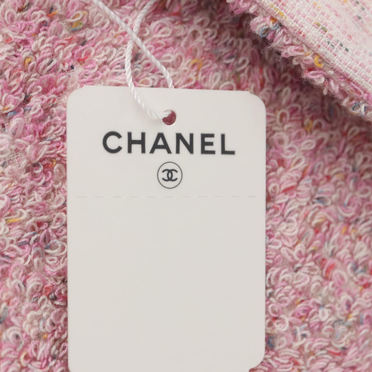 CHANEL COCO Mark Tote Bag pile Pink CC yk15863A