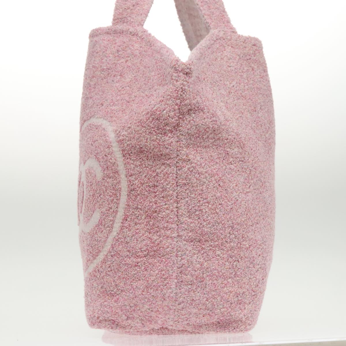 CHANEL COCO Mark Tote Bag pile Pink CC yk15863A