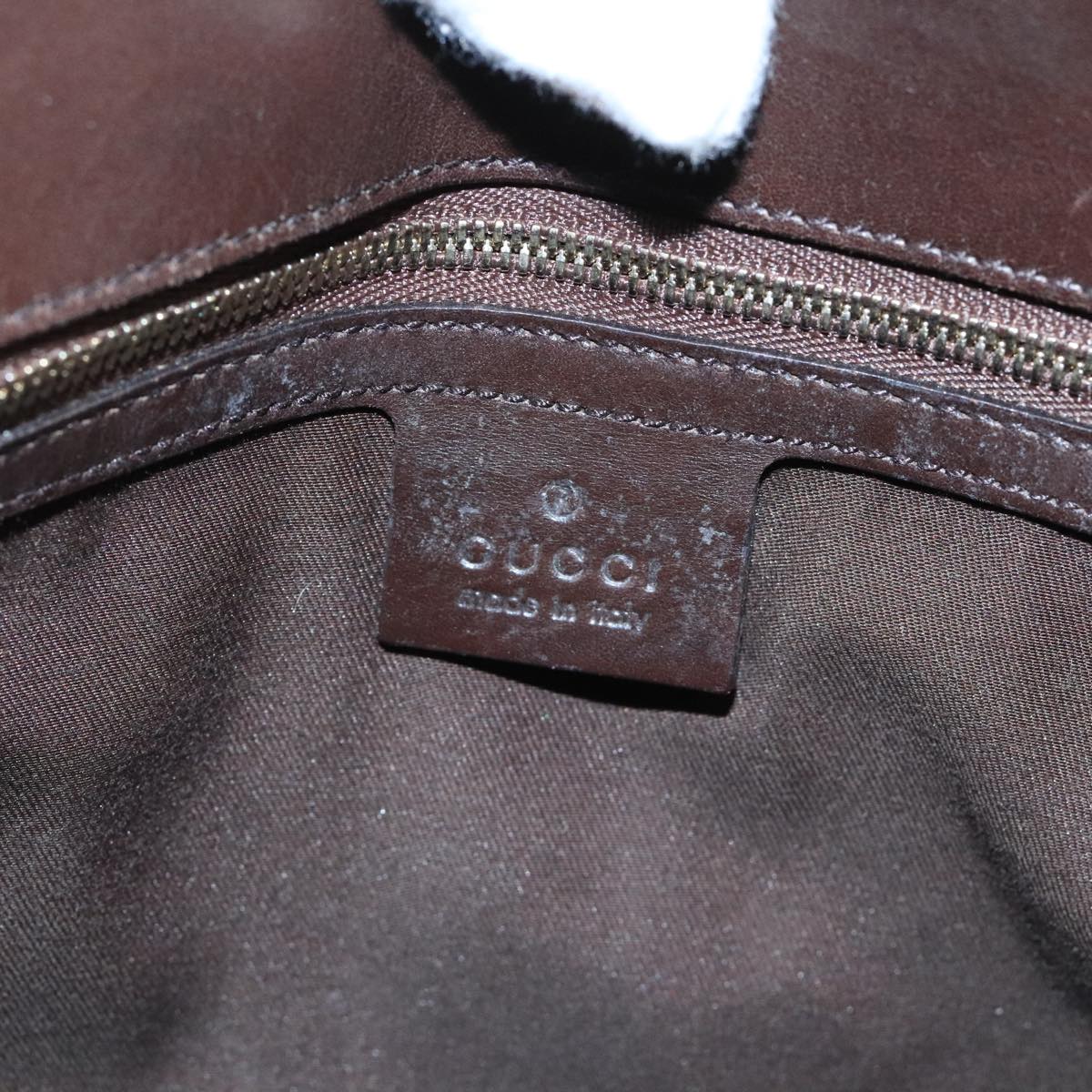GUCCI GG Canvas interlocking Web Sherry Line Hand Bag White 114875 yk15870