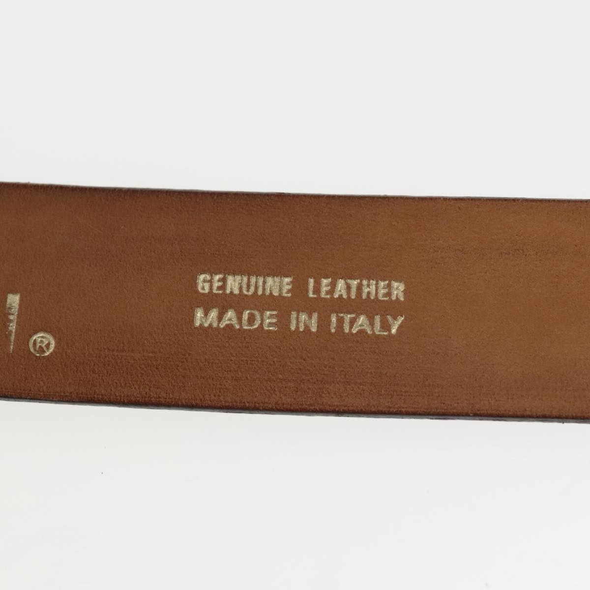 FENDI Belt Leather 31.9"" Brown yk16060