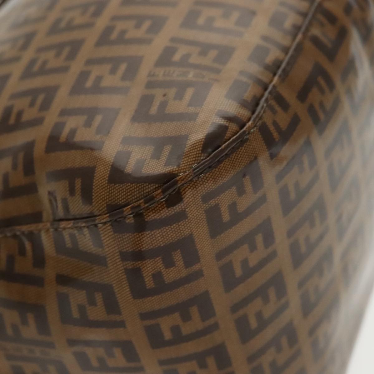 FENDI Zucchino Canvas Mamma Baguette Shoulder Bag Enamel Beige yk16064