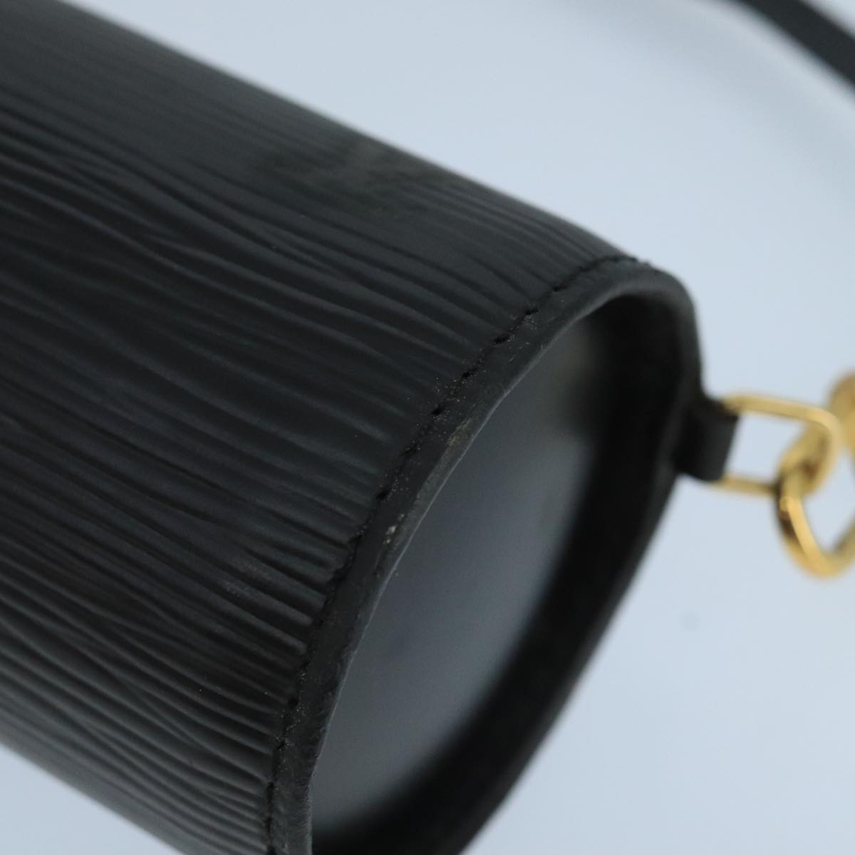 LOUIS VUITTON Epi Soufflot Pouch Black LV yk16122