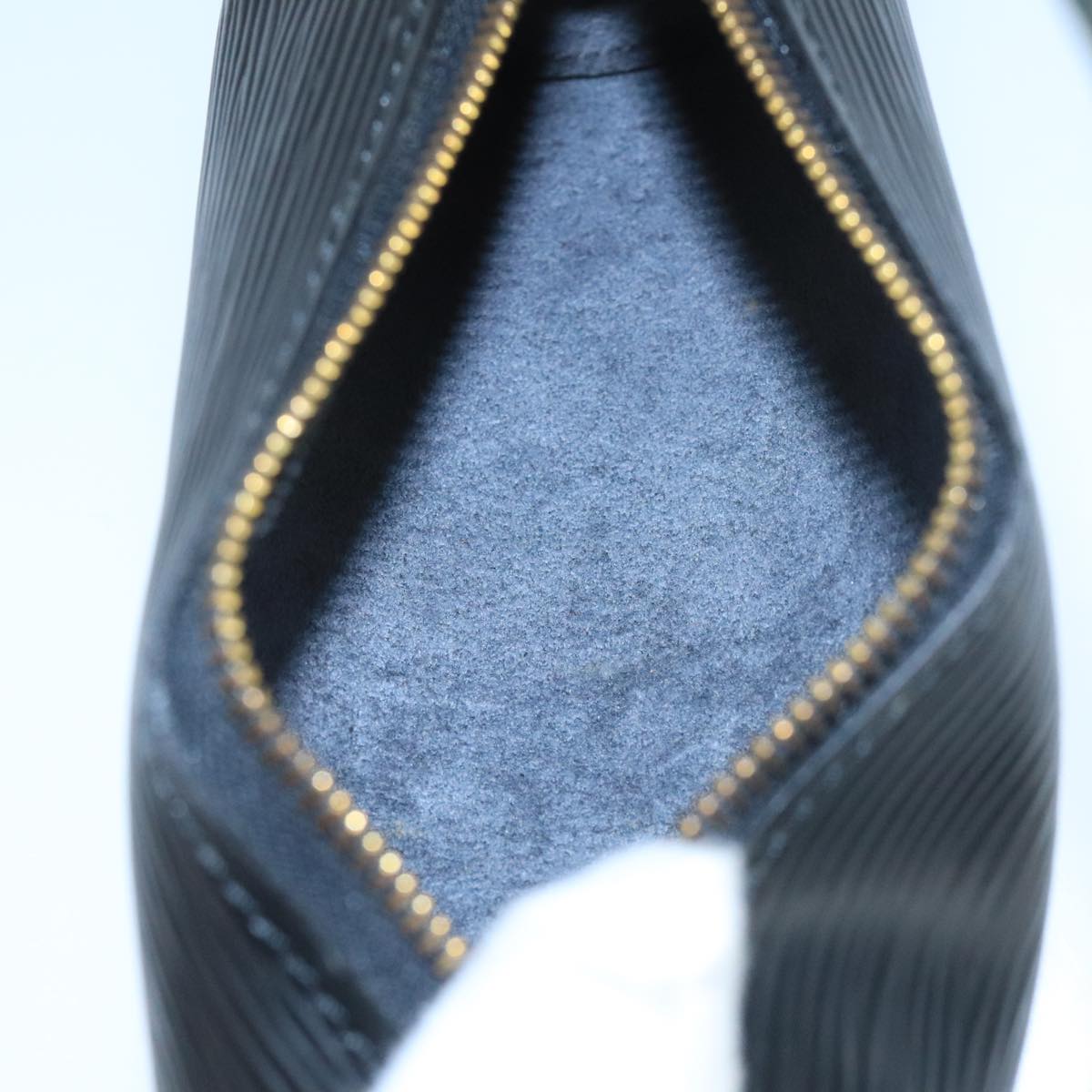 LOUIS VUITTON Epi Soufflot Pouch Black LV yk16122