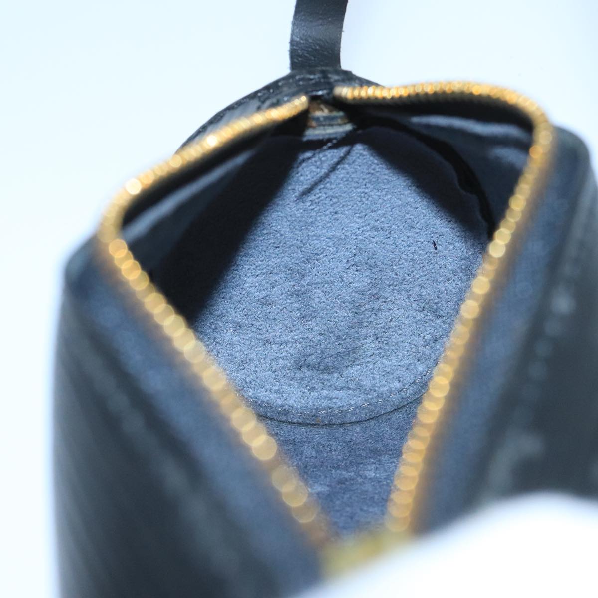 LOUIS VUITTON Epi Soufflot Pouch Black LV yk16122