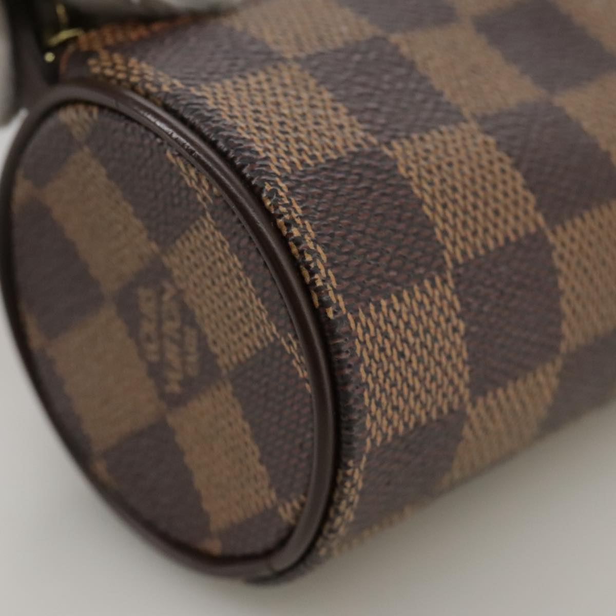 LOUIS VUITTON Damier Ebene Papillon Pouch LV yk16185