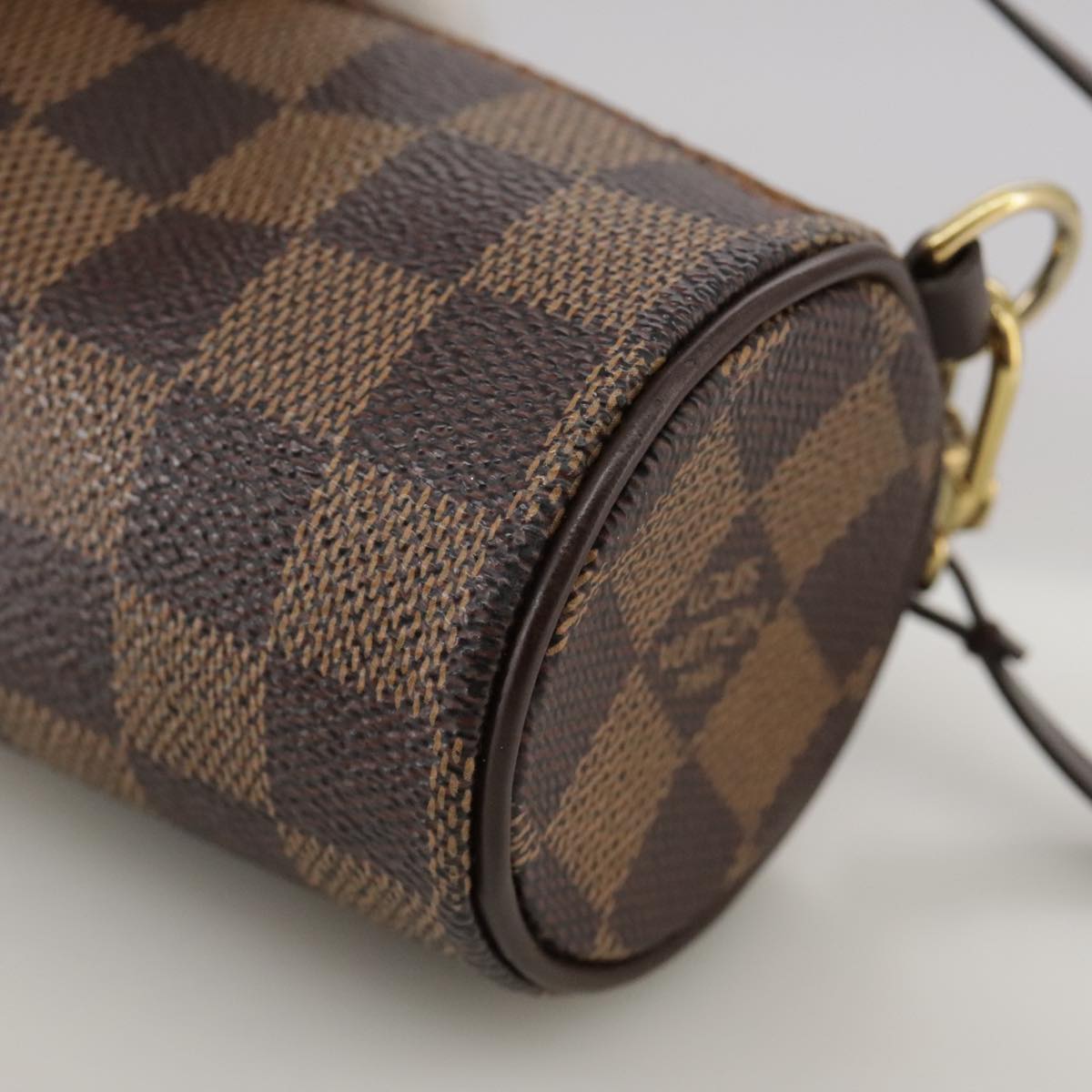 LOUIS VUITTON Damier Ebene Papillon Pouch LV yk16185