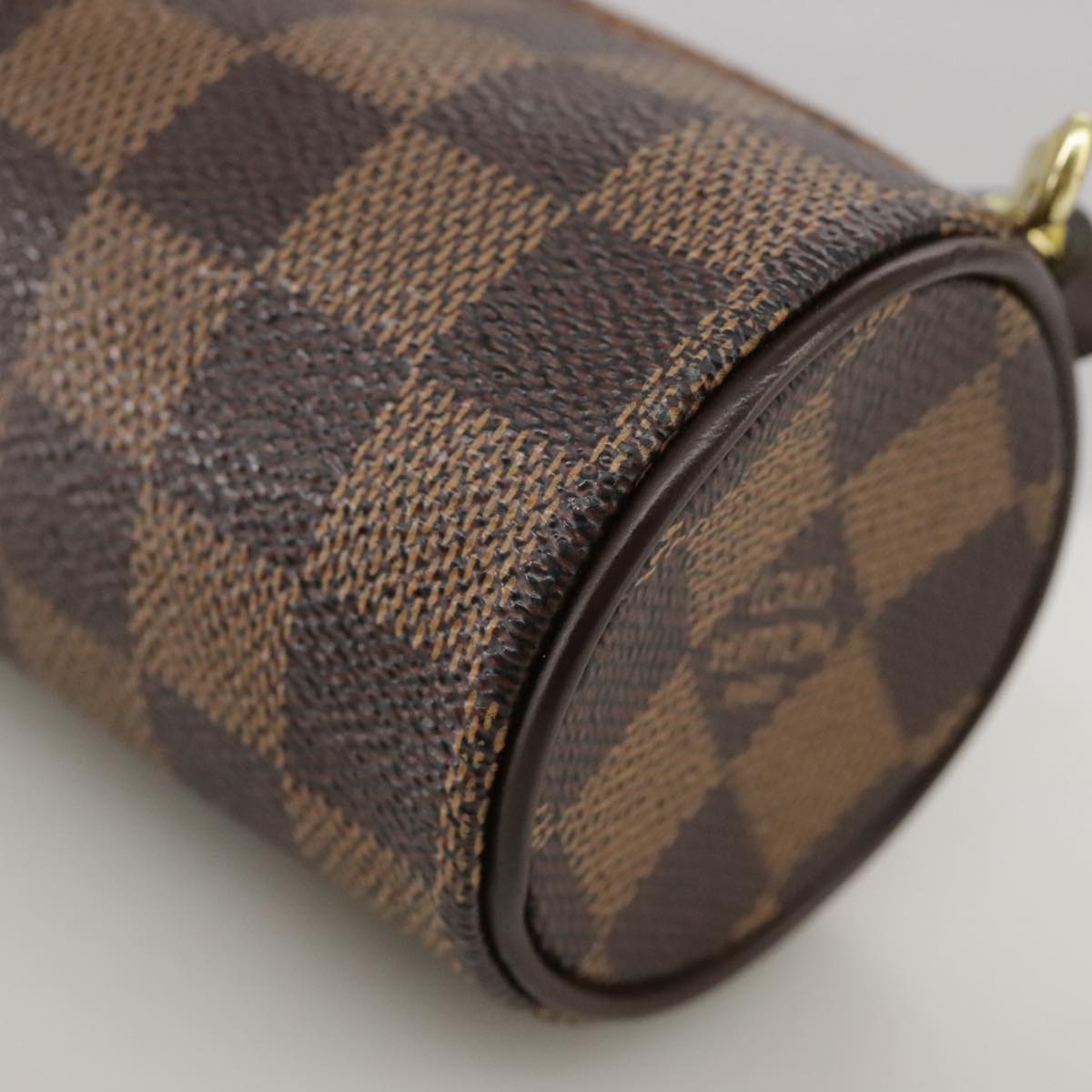 LOUIS VUITTON Damier Ebene Papillon Pouch LV yk16185