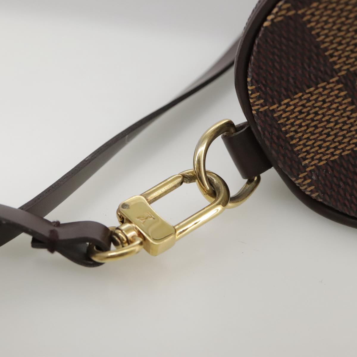 LOUIS VUITTON Damier Ebene Papillon Pouch LV yk16185