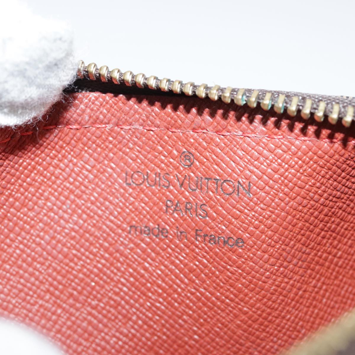 LOUIS VUITTON Damier Ebene Papillon Pouch LV yk16185