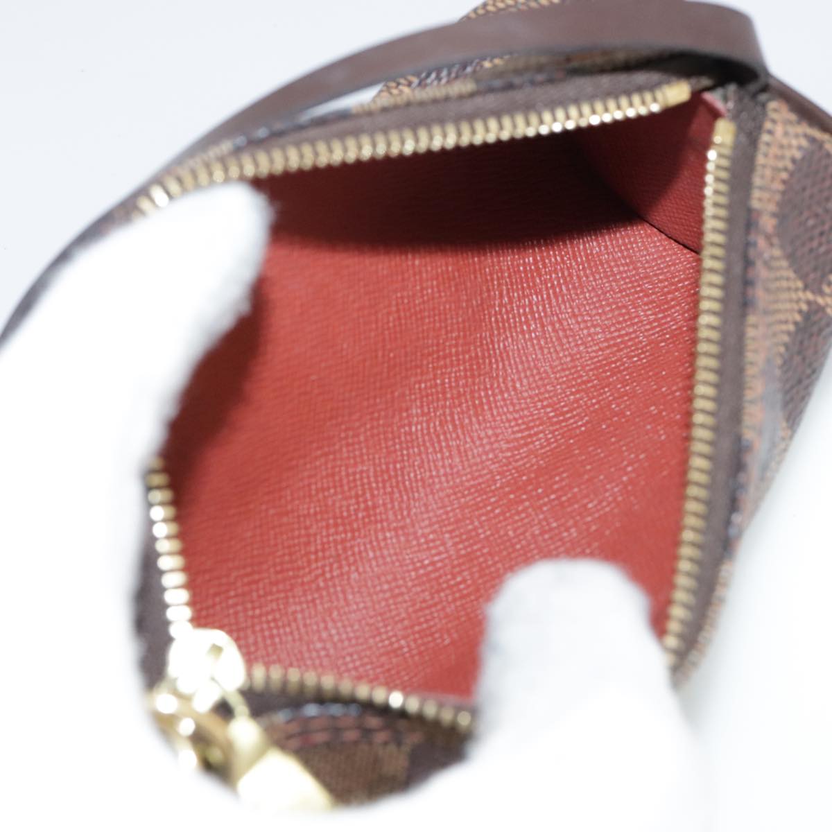 LOUIS VUITTON Damier Ebene Papillon Pouch LV yk16185