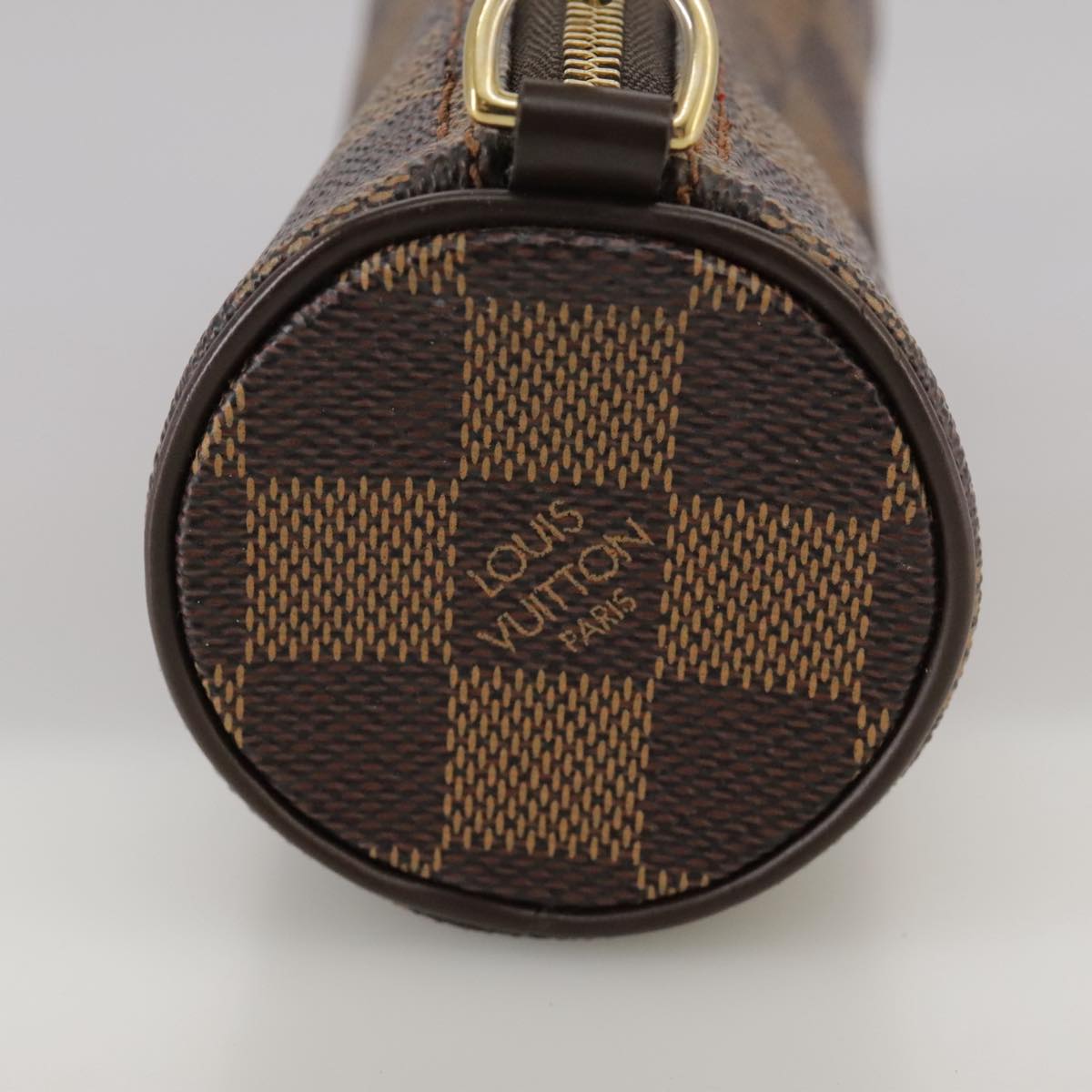 LOUIS VUITTON Damier Ebene Papillon Pouch LV yk16185