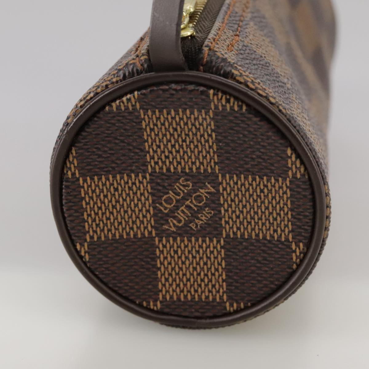 LOUIS VUITTON Damier Ebene Papillon Pouch LV yk16185