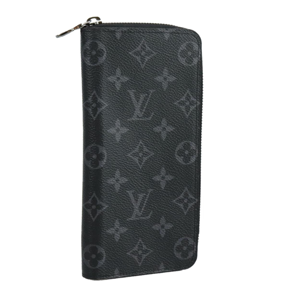 LOUIS VUITTON Monogram Eclipse Zippy Wallet Vertical Wallet M62295 yk16188